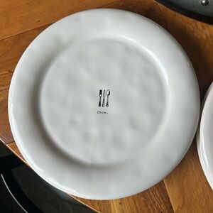 Rae Dunn CHOW Icon Line Dinner Plate